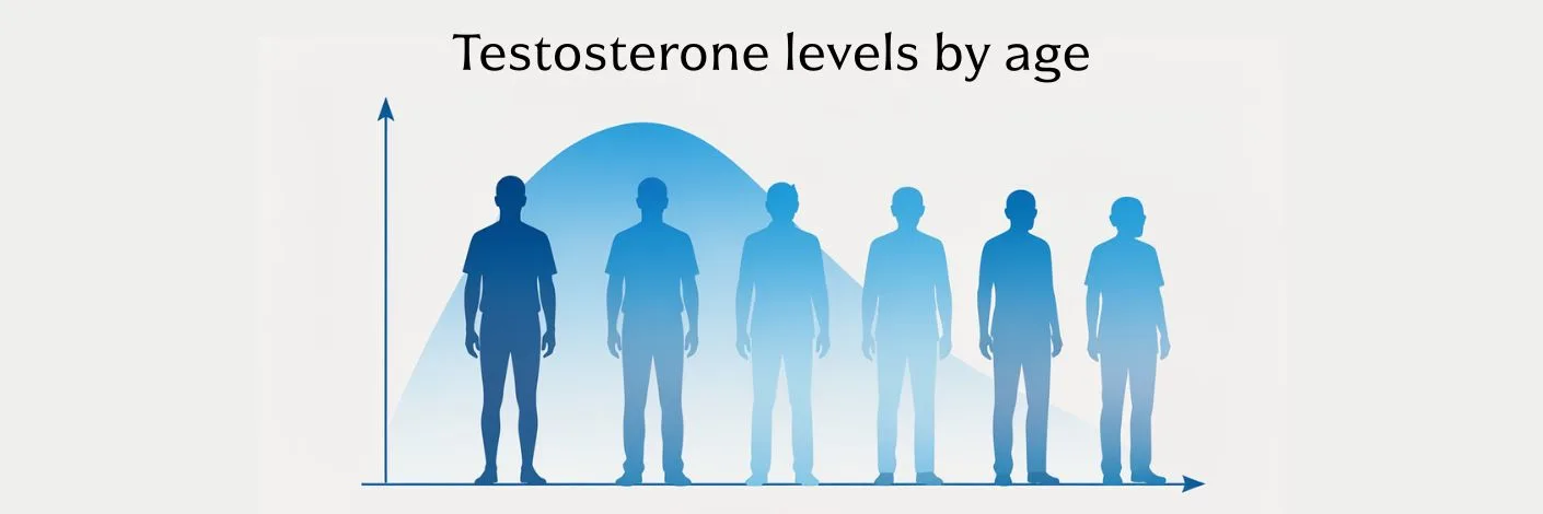 Testosterone levels by age