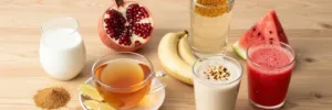 what to drink to last longer in bed home remedies with natural drinks like ashwagandha milk ginger honey tea pomegranate juice banana almond smoothie fenugreek water and watermelon juice