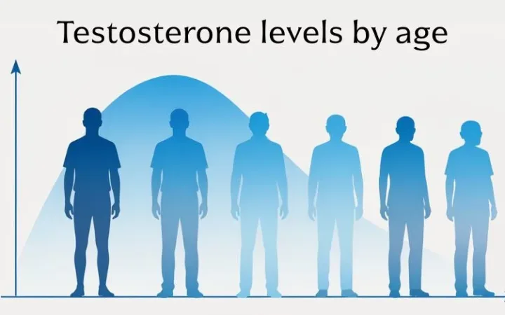 Testosterone levels by age